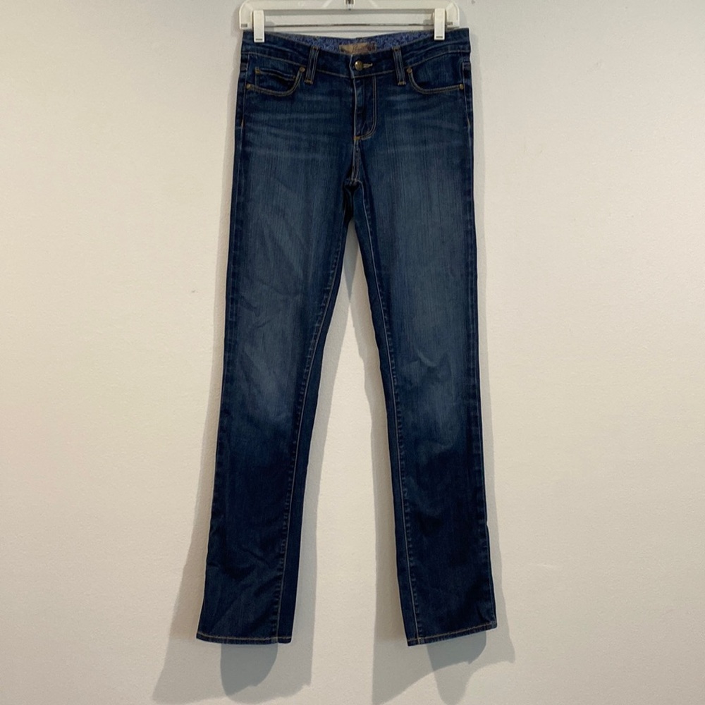 Paige Premium Denim Straight Leg Dark Wash Jeans - Size 6/8?